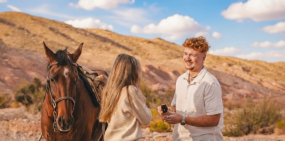 Private Romantic Proposal Horseback Ride for Two